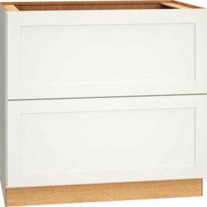 2DB36 - Base Cabinet with 2 Drawers in Omni Snow