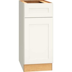 B15 - Base Cabinet with Single Door in Omni Snow