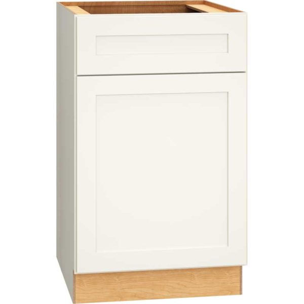 B21 - Base Cabinet with Single Door in Omni Snow