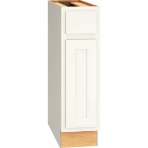 9″ BASE CABINET WITH SINGLE DOOR IN CLASSIC SNOW