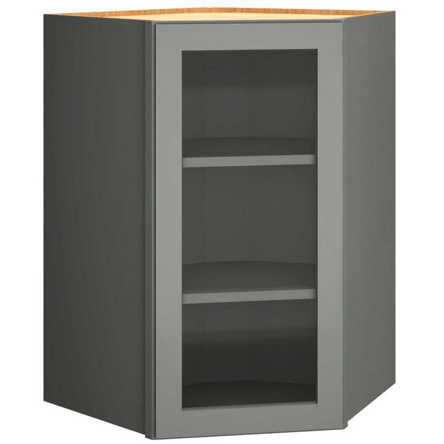 DWCG3624 - Cut-for-Glass Diagonal Wall Cabinet in Omni Graphite