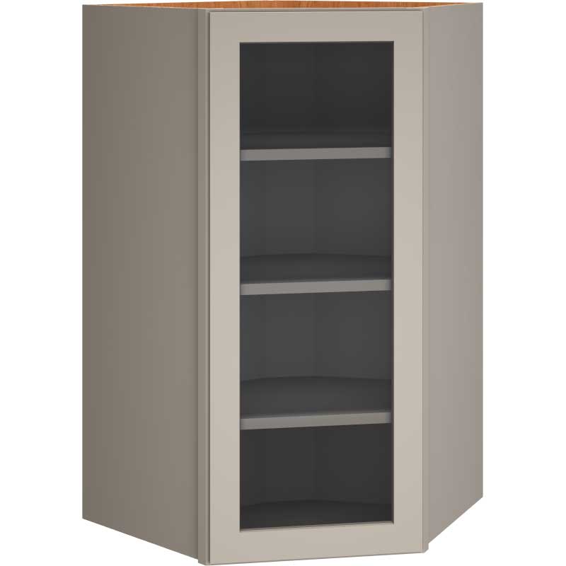 DWCG4224 - Cut-for-Glass Diagonal Wall Cabinet in Omni Mineral