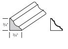 ICM8 - CORNER MOULDING, INSIDE CORNER - SNOW