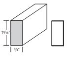 LB2 - ACCENT MOULDING, LIGHT BAFFLE -SNOW