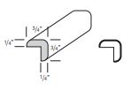 OCM8 - CORNER MOULDING, OUTSIDE CORNER - SNOW