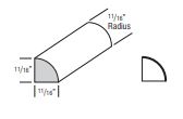 QRM - CORNER MOULDING, QUARTER ROUND - SNOW