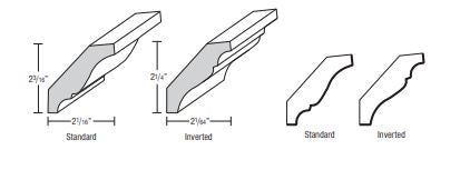 SWLCRM8 - SOLID WOOD LARGE CROWN - SNOW - CROWN MOULDING