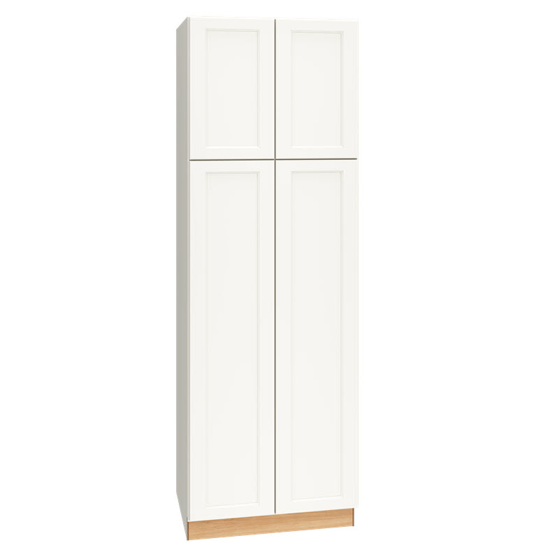 U309024- UTILITY CABINET IN 30″ WIDTH WITH DOUBLE DOORS IN OMNI SNOW