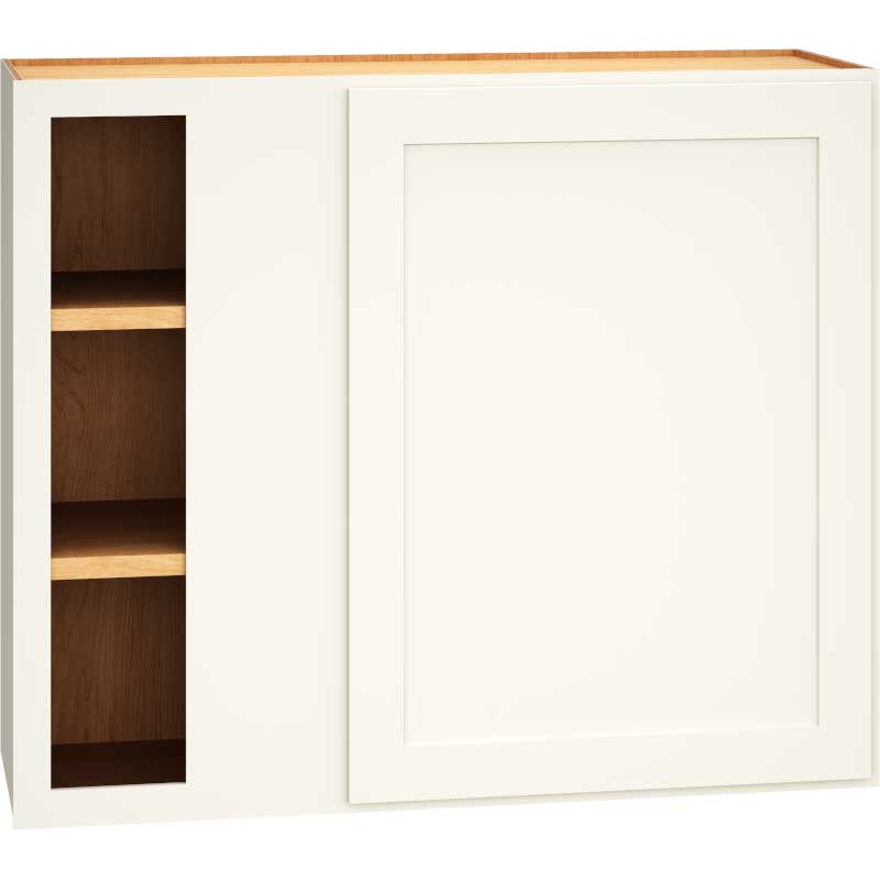 WC3630 - Corner Wall Cabinet with Single Door in Omni Snow