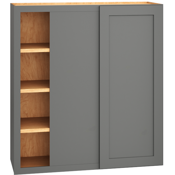 WC3639 - Corner Wall Cabinet with Single Door in Omni Graphite