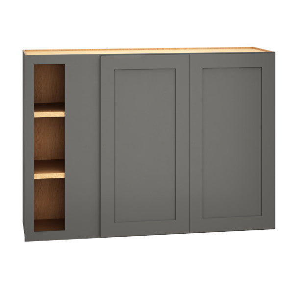 WC4230 - Corner Wall Cabinet with Double Doors in Omni Graphite