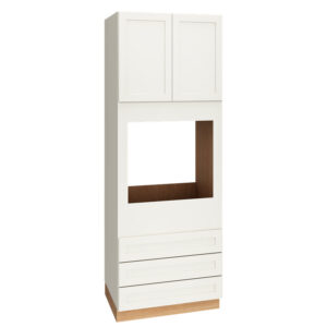 OC3DB3393 - 93″ SINGLE OVEN CABINET WITH 3 DRAWERS IN OMNI SNOW