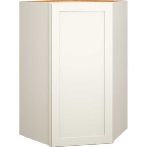 42″ DIAGONAL WALL CABINET IN OMNI SNOW
