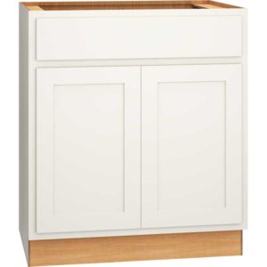 30″ X 34 1/2″ VANITY SINK BASE CABINET IN OMNI SNOW