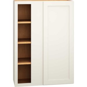 30″ X 42″ CORNER WALL CABINET WITH SINGLE DOOR IN OMNI SNOW