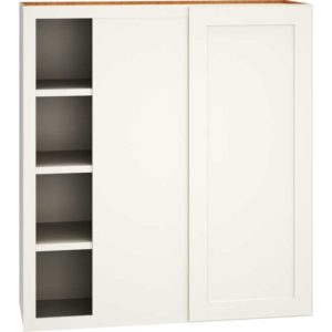 36″ X 39″ CORNER WALL CABINET WITH SINGLE DOOR IN OMNI SNOW