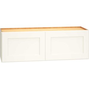 36″ X 12″ WALL CABINET WITH DOUBLE DOORS IN OMNI SNOW