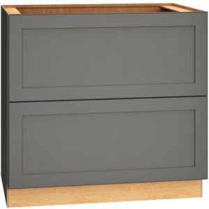 2DB36 - Base Cabinet with 2 Drawers in Omni Graphite