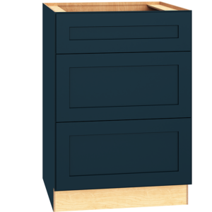 24″ BASE CABINET WITH 3 DRAWERS IN OMNI ADMIRAL