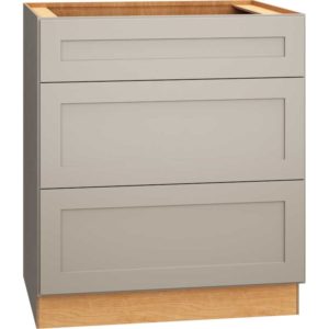 3DB30 - Base Cabinet with 3 Drawers in Omni Mineral