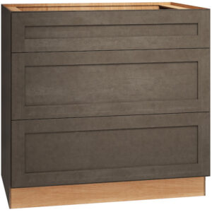 3DB36 - Base Cabinet with 3 Drawers in Omni Beachwood