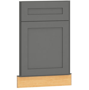 ACSF36 - Single Door Angled Corner Sink Front in Omni Graphite