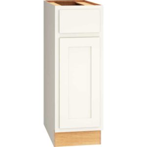 12″ BASE CABINET WITH SINGLE DOOR IN CLASSIC SNOW