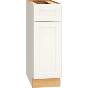 B12 -  BASE CABINET WITH SINGLE DOOR IN OMNI SNOW
