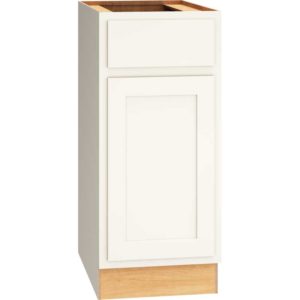 15″ BASE CABINET WITH SINGLE DOOR IN CLASSIC SNOW