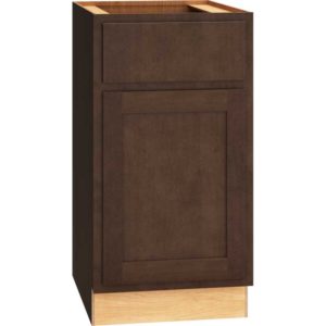 15″ BASE CABINET WITH SINGLE DOOR IN CLASSIC BARK
