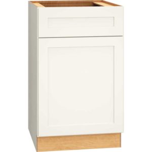 21″ BASE CABINET WITH SINGLE DOOR IN OMNI SNOW