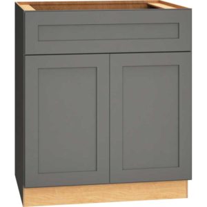 30″ BASE CABINET WITH DOUBLE DOORS IN OMNI GRAPHITE