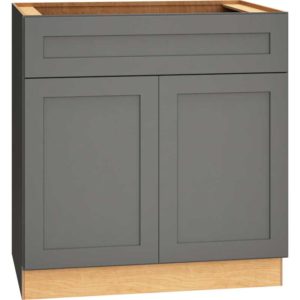 33″ BASE CABINET WITH DOUBLE DOORS IN OMNI GRAPHITE