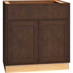 33″ BASE CABINET WITH DOUBLE DOORS IN CLASSIC BARK