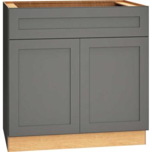 36″ BASE CABINET WITH DOUBLE DOORS IN OMNI GRAPHITE