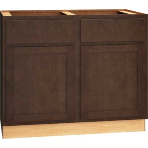 B42 - BASE CABINET WITH DOUBLE DOORS IN CLASSIC BARK