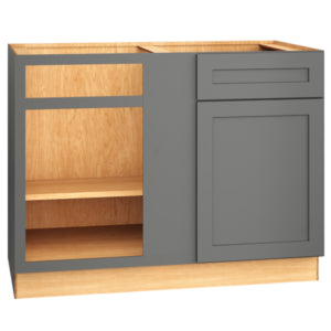 BC48 - Corner Base Cabinet with Single Door in Omni Graphite