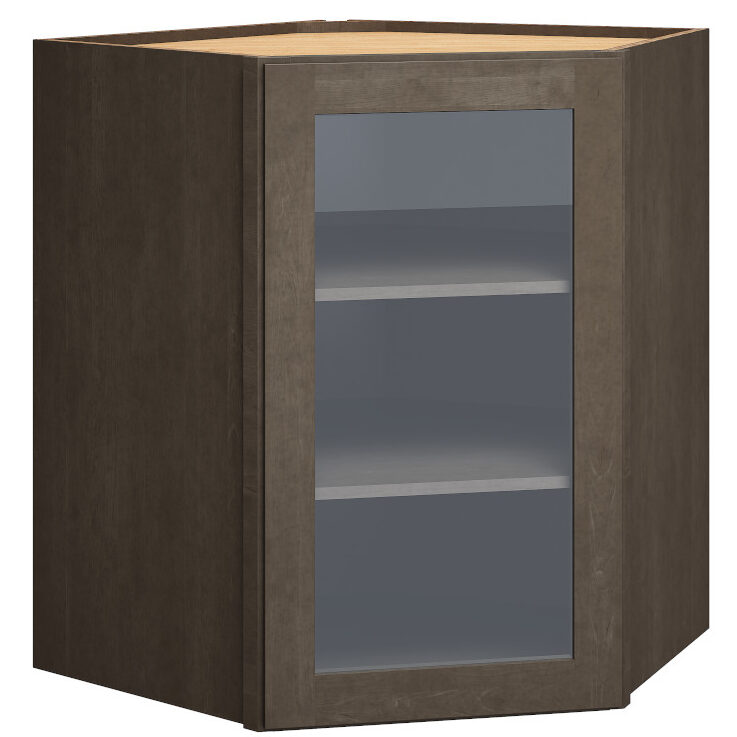 DWCG3024 - Cut-for-Glass Diagonal Wall Cabinet in Omni Beachwood