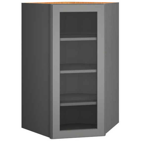 DWCG4224 - Cut-for-Glass Diagonal Wall Cabinet in Omni Graphite