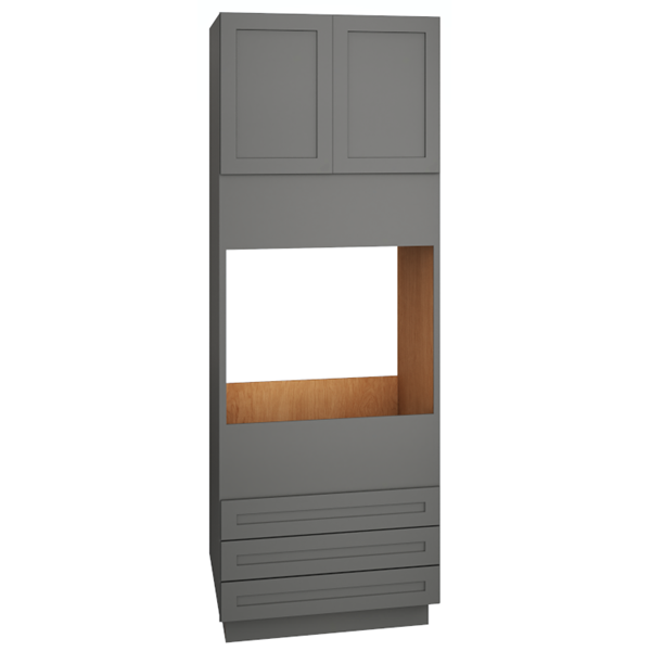 OC3D3384 - Single Oven Cabinet with 3 Drawers in Omni in Graphite