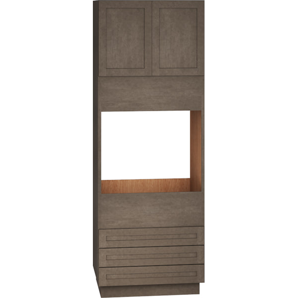 OC3D3396 - Single Oven Cabinet with 3 Drawers in Omni Beachwood