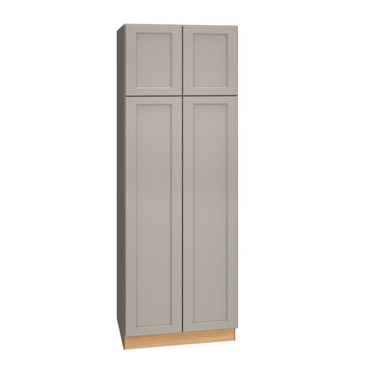 U308424 - Utility Cabinet in a Spectra Door Style with Double Doors in Mineral Finish