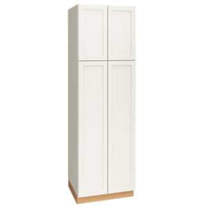 U3096 - 96″ UTILITY CABINET IN 30″ WIDTH WITH DOUBLE DOORS IN OMNI SNOW