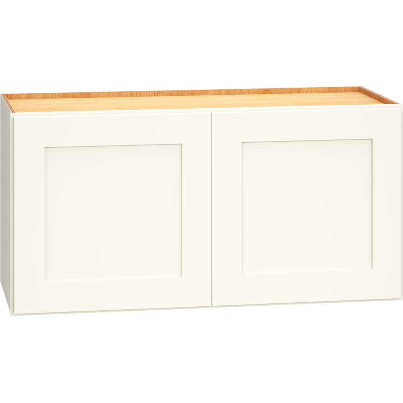 W3024 - Wall Cabinet with Double Doors in Omni Snow