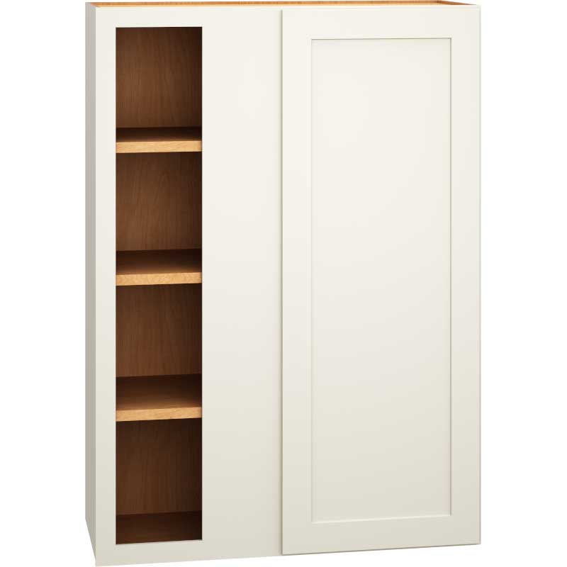 WC3042 - Corner Wall Cabinet with Single Door in Omni Snow