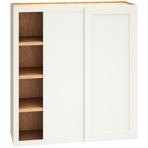 WC3639 - Corner Wall Cabinet with Single Door in Omni Snow