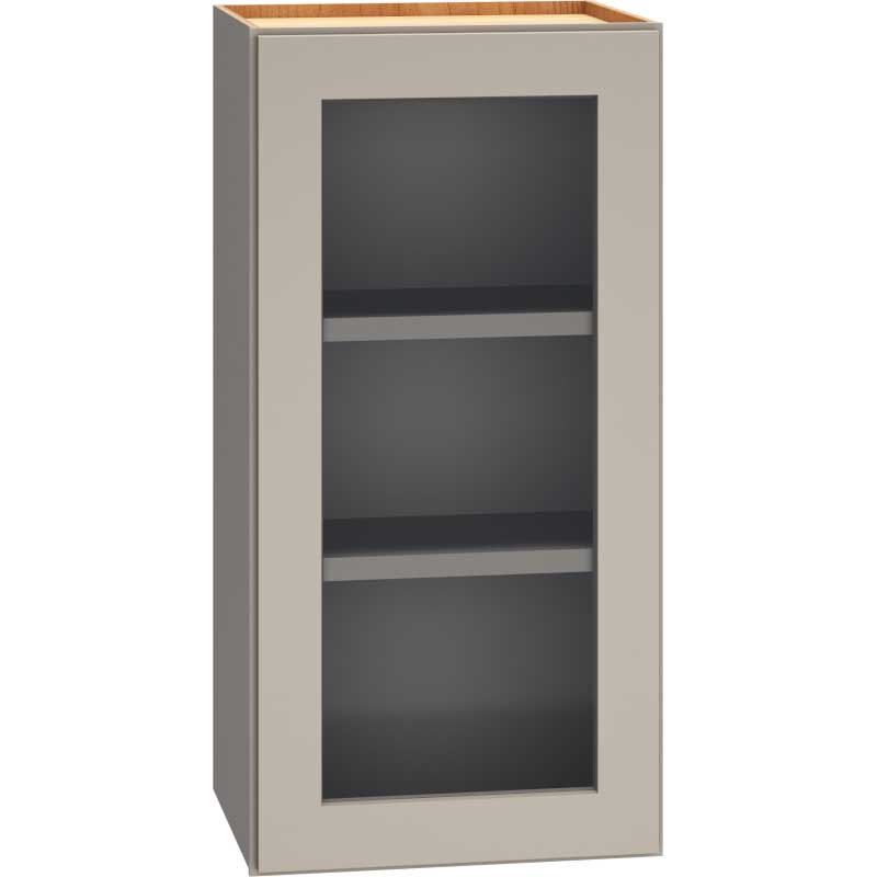 WCG1530 - Cut-for-Glass Wall Cabinet with Single Door in Mineral