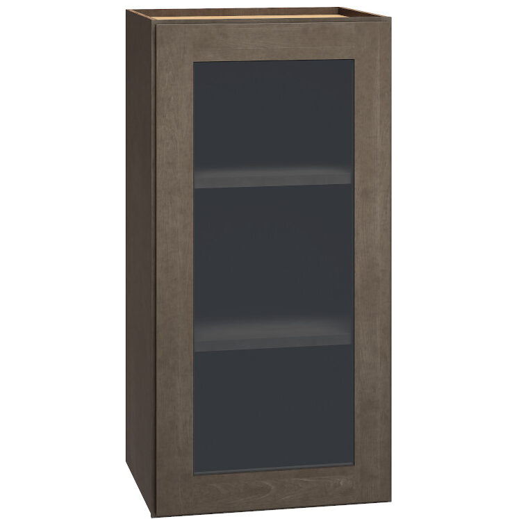 WCG1830 - Cut-for-Glass Wall Cabinet with Single Door in Beachwood