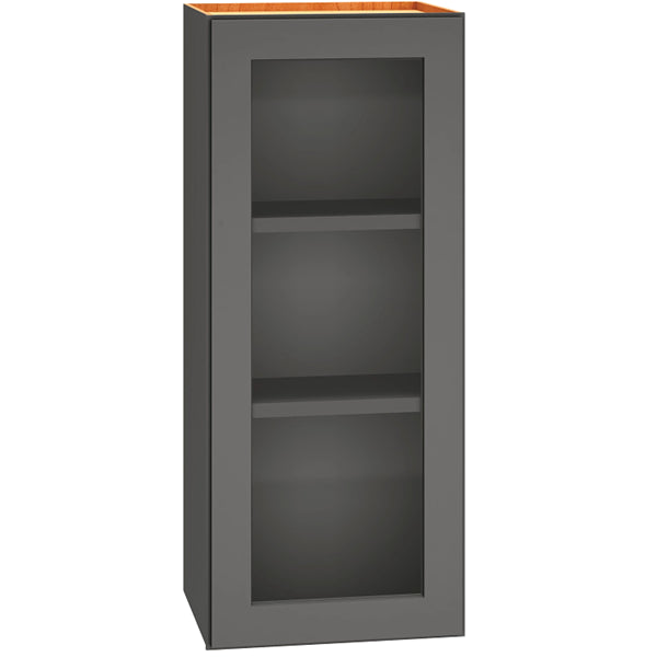 WCG1536 - Cut-for-Glass Wall Cabinet with Single Door in Graphite