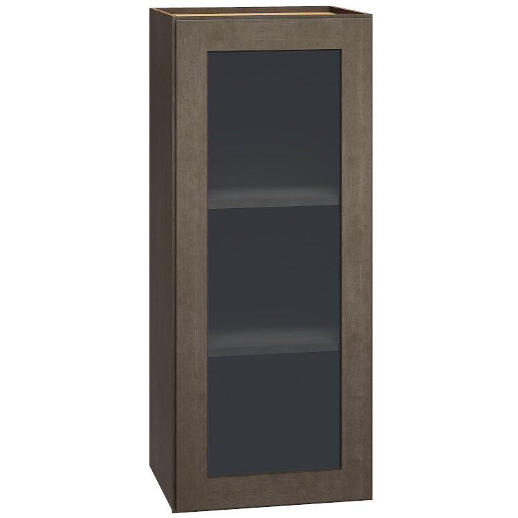 WCG1536 - Cut-for-Glass Wall Cabinet with Single Door in Beachwood